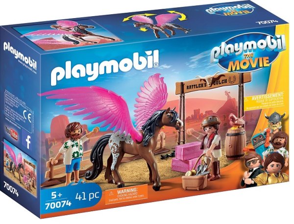PLAYMOBIL The Movie 70074 Marla, Del und Pferd mit Flügeln