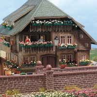 BUSCH 1208 - H0 Blumenkästen, 6 Stück