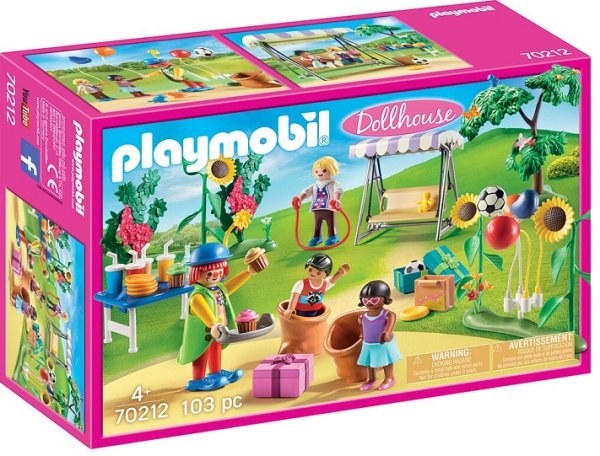 PLAYMOBIL Dollhouse 70212 Kindergeburtstag mit Clown