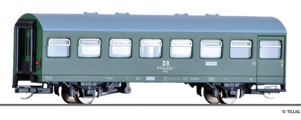 TILLIG 13233 Reisezugwagen 2. Klasse mit Traglastenabteil Baagtr DR Ep. IV Spur TT