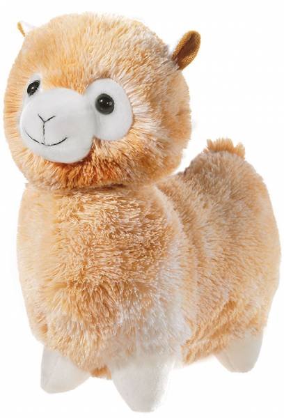 HEUNEC 323568 - Plüschfigur Lama stehend, hellbraun - 18 cm