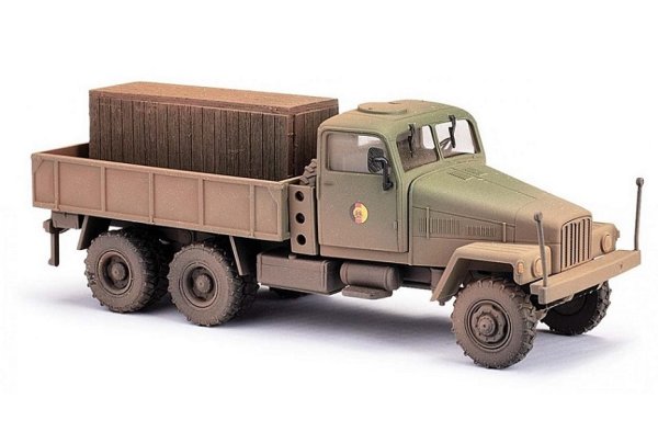 BUSCH 51512 IFA G5 NVA  mit Holzkiste verschmutzt Militär-Modell 1:87