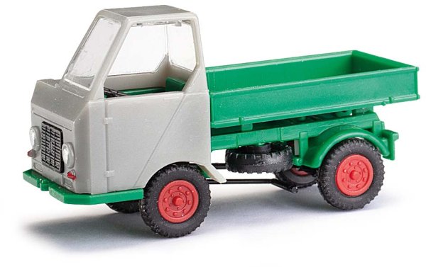 BUSCH 210003605 Multicar M22 Dreiseitenkipper grau grün Automodell 1:87