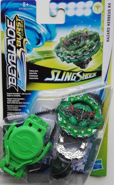 HASBRO E4736 - Beyblade Burst Turbo Slingshock Starter Pack, Hazard Kerbeus K4