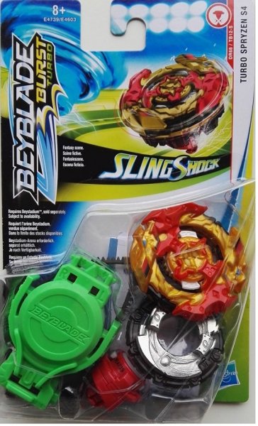 HASBRO E4739 - Beyblade Burst Turbo Slingshock Starter Pack, Turbo Spryzen S4