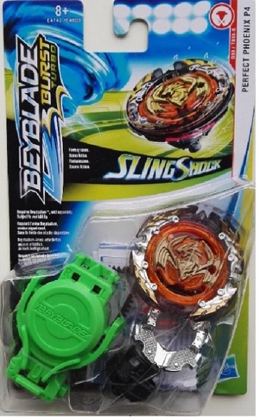 HASBRO E4742 - Beyblade Burst Turbo Slingshock Starter Pack, Perfect Phoenix P4