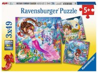 RAVENSBURGER® 08063 - Bezaubernde Meerjungfrauen - 3 x 49 Teile