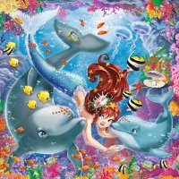 RAVENSBURGER® 08063 - Bezaubernde Meerjungfrauen - 3 x 49 Teile