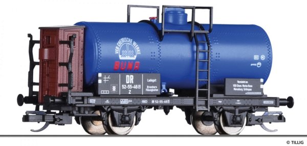 TILLIG Kesselwagen Zw VEB Chemische Werke Buna DR Ep.III 95861 Spur TT