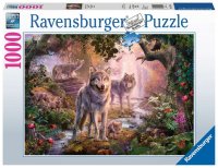 RAVENSBURGER® 15185 - Puzzle Wolfsfamilie im Sommer -...