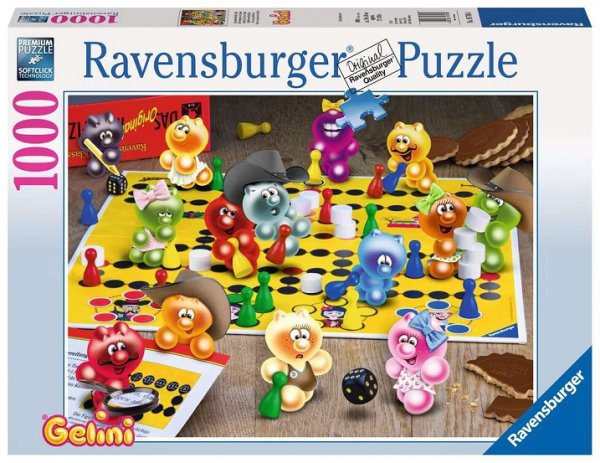 RAVENSBURGER 19795 Puzzle Spieleabend bei den Gelini 1000 Teile