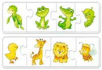 RAVENSBURGER® 03006 - Kinderpuzzle, Meine liebsten Tierkinder - 6 x 4 Teile