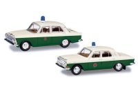 HERPA 066006 - Volkspolizei, 2er-Set Moskwitsch und Wolga...