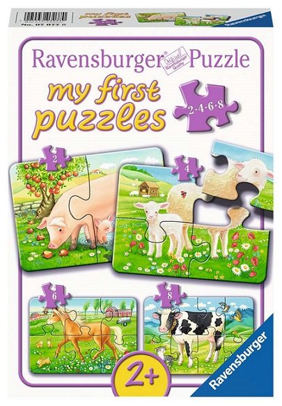 RAVENSBURGER® 07077 - Kinderpuzzle, Unsere Lieblingstiere