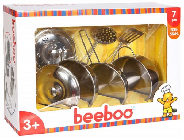 BEEBOO Kitchen Spiel-Edelstahltopf-Set 7-teilig 47020981