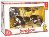 BEEBOO 47020981 Kitchen Spiel-Edelstahltopf-Set 7-teilig