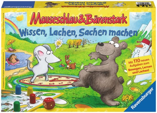 RAVENSBURGER&reg; 21807 - Kinderspiel, M&auml;useschlau & B&auml;renstark - Wissen, Lachen, Sachen machen