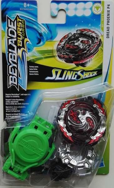 HASBRO E6168 - Beyblade Burst Turbo Slingshock Starter Pack, Dread Phoenix P4