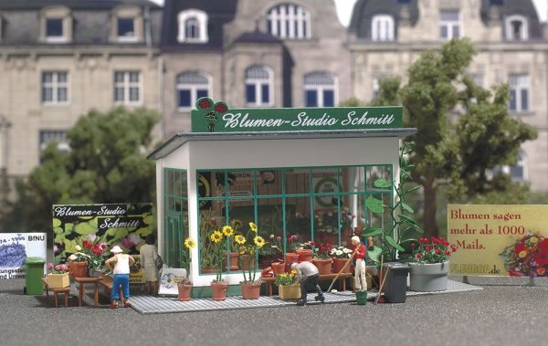 BUSCH Blumenladen Bausatz 1049 Spur H0