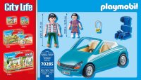 PLAYMOBIL City Life 70285 - Papa und Kind mit Cabrio