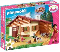 PLAYMOBIL City Life 70253 Heidi und Großvater auf der Almhütte