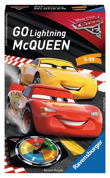 RAVENSBURGER 23437 Disney/Pixar Cars 3  Go Lightning McQueen! Reisespiel