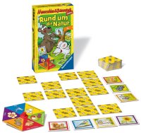 RAVENSBURGER 23433 Mauseschlau & Bärenstark, Rund um die Natur Reisespiel