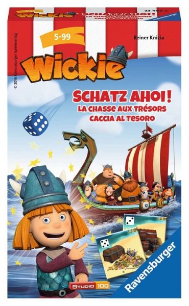 RAVENSBURGER 23406 Wickie Schatz ahoi! Reisespiel