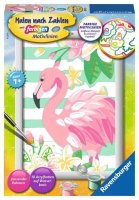 RAVENSBURGER 28512 - Malen nach Zahlen: Think Pink Flamingo