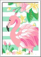RAVENSBURGER 28512 Malen nach Zahlen Think Pink Flamingo