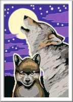 RAVENSBURGER 28513 Malen nach Zahlen Mystische Wölfe