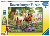 RAVENSBURGER 12904 Kinderpuzzle Wildpferde am Fluss 300...