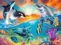 RAVENSBURGER® 12900 - Kinderpuzzle Ozeanbewohner - 200 Teile