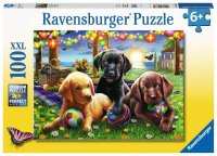 RAVENSBURGER 12886 Kinderpuzzle Hunde Picknick 100 Teile