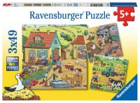 RAVENSBURGER® 05078 - Kinderpuzzle Viel los auf dem Bauernhof