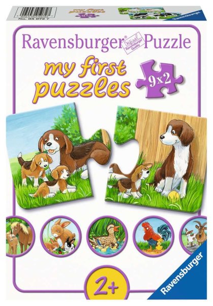 RAVENSBURGER&reg; 05072 - Kinderpuzzle, Tierfamilien auf dem Bauernhof