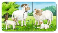 RAVENSBURGER&reg; 05072 - Kinderpuzzle, Tierfamilien auf dem Bauernhof
