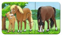 RAVENSBURGER&reg; 05072 - Kinderpuzzle, Tierfamilien auf dem Bauernhof