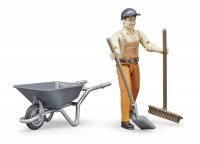 BRUDER 62130 Figuren Set Kommunalarbeiter Profi-Serie bworld 1:16