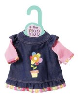ZAPF Creation 870754 Dolly Moda Jeanskleid 36 cm