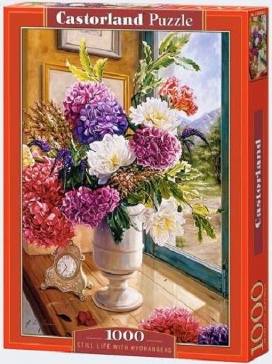CASTOR 104444 Castorland Puzzle Stillleben mit Hortensien 1000 Teile