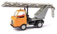 BUSCH 210003403 Multicar M22 mit Drehleiter orange...