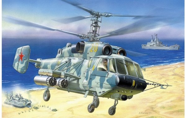 ZVEZDA 7221 KA 29 Helicopter Modellbausatz 1:72