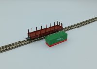 ROCO Rungenwagen mit Wechselpritsche, Adelholzener Ep.IV 820505 Spur N