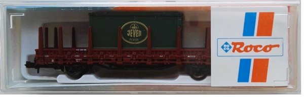 ROCO Rungenwagen mit Container, Jever Pilsener Ep.IV 820506 Spur N