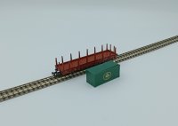 ROCO Rungenwagen mit Container, Jever Pilsener Ep.IV 820506 Spur N