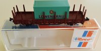 ROCO 820507 Rungenwagen mit Container,...