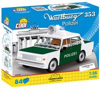 COBI 24558 Wartburg 353 Polizei Auto Baukasten 1:35