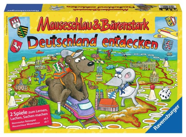 RAVENSBURGER&reg; 22218 - Mauseschlau & B&auml;renstark, Deutschland entdecken