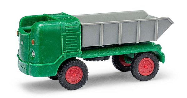 BUSCH Multicar M21 Muldenkipper grün 211002301 Automodell 1:120